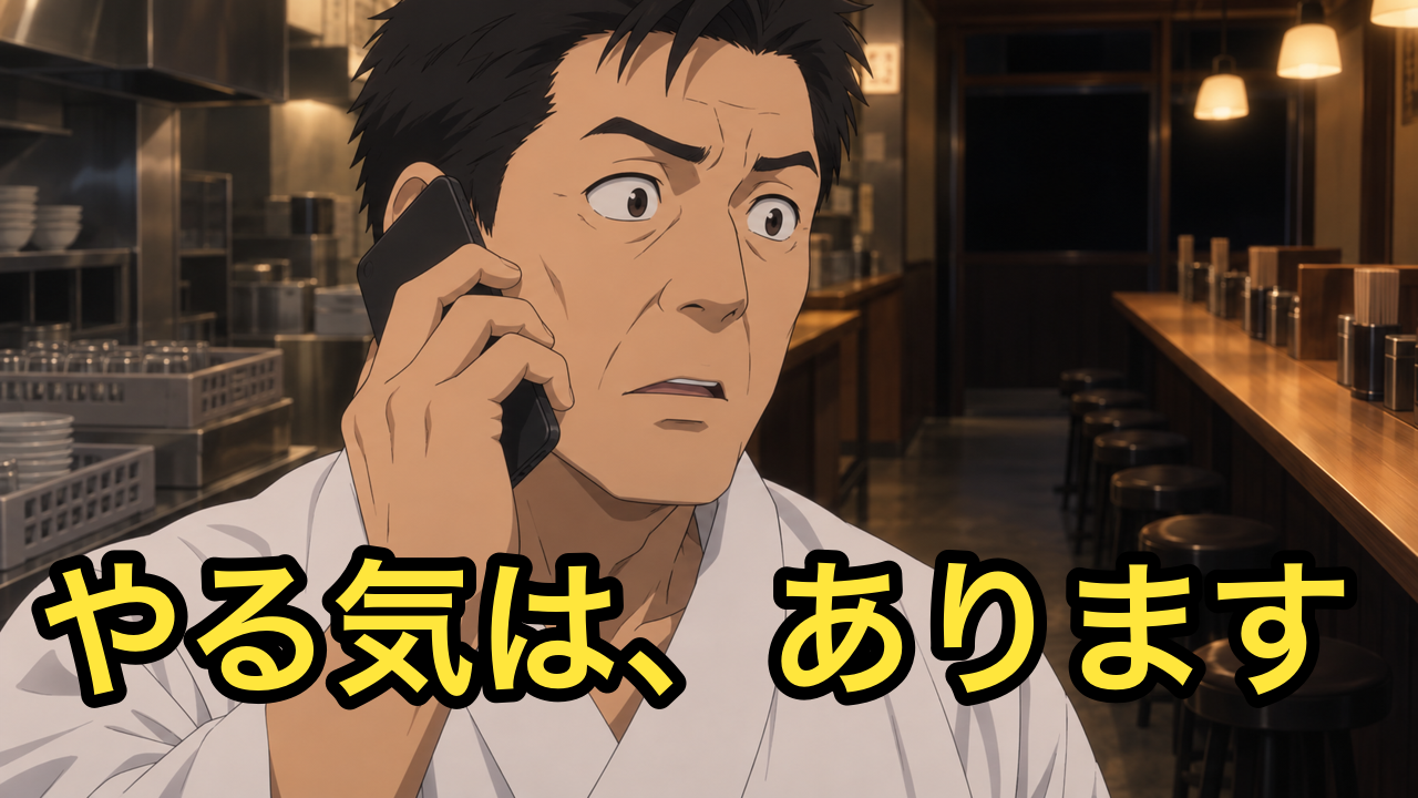 夜8時に、新人に電話した話