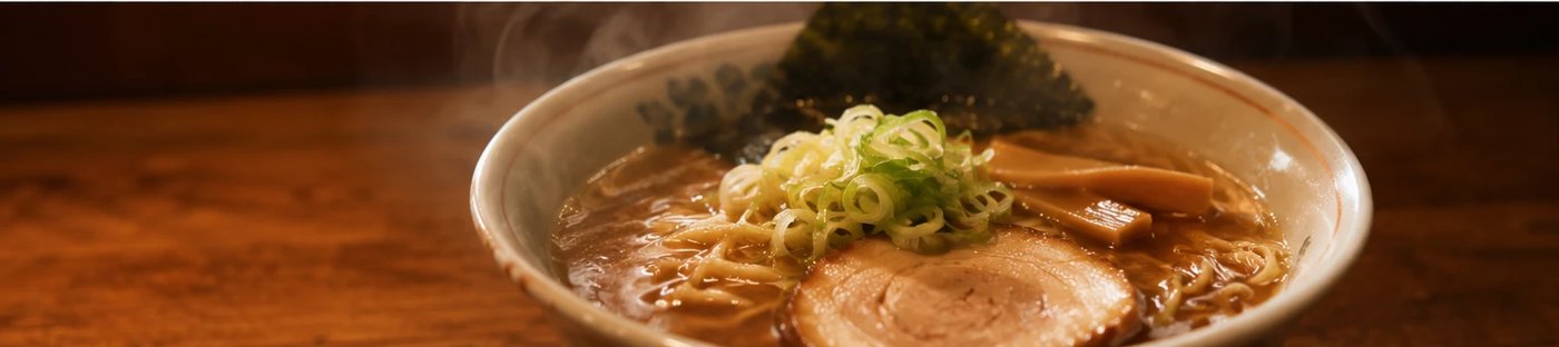 出来上がった、一杯のラーメン