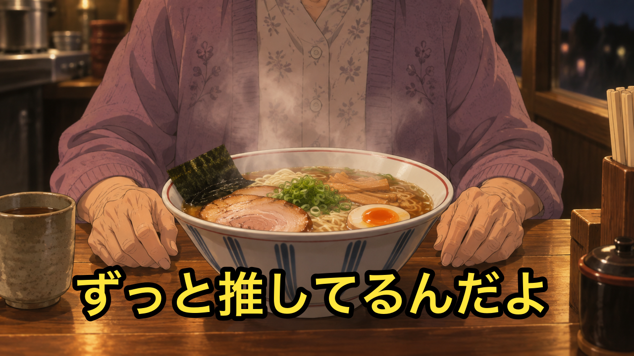 「ここのラーメンを、ずっと推してるんだよ」と言われた夜の話